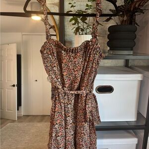 Floral Print Sleeveless Dress